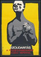 1965 Szolidaritás a függetlenségükért küzdő népekkel, a Magyar Szolidaritási Bizottság felhívása, szórólap, ofszet, 24×17 cm