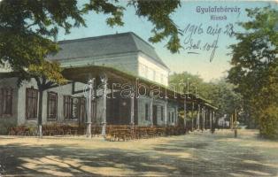 1916 Gyulafehérvár, Karlsburg, Alba Iulia; Kioszk vendéglő / kiosk restaurant (EK)