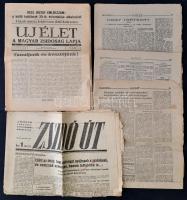 1946-47 4 db Izraelita újság. részben hiányos. Új élet, Zsidó út.