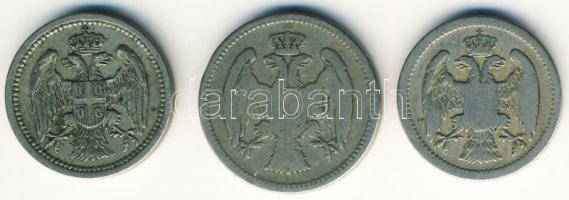 Szerbia 1883. 10P, 20P + 1912. 10P T:3