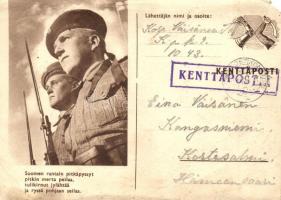 1941 Suomen rantain pitkäpyssyt pitkin merta peilaa... / WWII Finnish Navy (Merivoimat) postcard (EM)
