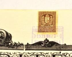 1931 M. Kir József Műegyetem díszes építész diplomája, aknaszlatinai (Máramaros vm.) születésű szemé...