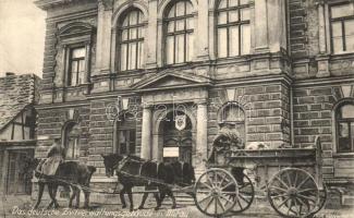 1917 Jelgava, Mitau; Das deutsche Zivilverwaltungsgebäude / German Civil administration building (EK)