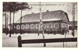 1917 Baranavichy, Neu-Baranowicz (Belarus); Soldatenheim 119 I.D. / WWI German military, soldiers house (EK)