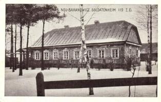 1917 Baranavichy, Neu-Baranowicz (Belarus); Soldatenheim 119 I.D. / WWI German military, soldiers' house (EK)