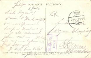 1917 Baranavichy, Neu-Baranowicz (Belarus); Soldatenheim 119 I.D. / WWI German military, soldiers�...