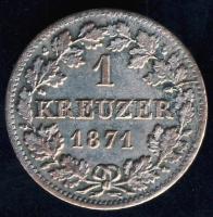 Német Államok/Bajorország 1871. 1Kr Ag T:2/3+