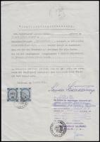 1971 Salzburg, salzburgi magyar személy kötelezettségvállalási nyilatkozata anyaországi vendég részére