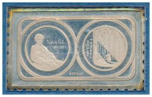 1981. Bartók Béla / A kékszakállú herceg vára jelzett Ag bélyegérem eredeti ÁPV tokban (~4,6g/0.835/37x23mm) T:1 (eredetileg PP) patina
