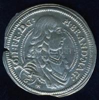 Német Államok/Brandenburg-Ansbach 1676. 1/6Thaler Ag T:3+ lapkahiba