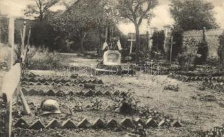1915 Friedhof hinter der Front bei Beuvraignes (Nordfrankreich) / WWI German cemetery behind the front at Beuvraignes