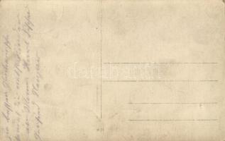 1916 Weihnachten, Russland / WWI German military, soldiers' group photo at Christmas in Russia....