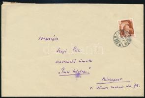 1943 Heltai Jenő (1871-1957) író, költő, újságíró saját kézzel írt levele és borítékja Szegi Pálnak,...