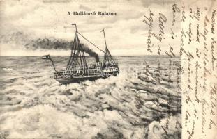 22 db RÉGI és MODERN balatoni lap hajókkal / 22 pre-1945 and modern Hungarian  town-view postcards; ...