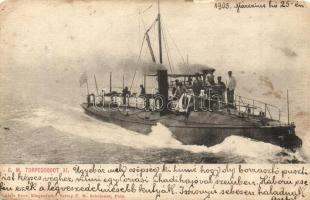 1905 Osztrák-magyar 11. torpedóromboló / S.M. Torpedoboot XI. (SM Torpedoboot 11, later Francesco Rismondo) / K.u.K. Kriegsmarine Tb 11, torpedo boat (EK)