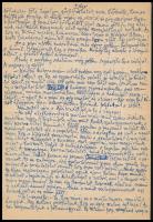 Tersánszky Józsi Jenő (1888-1969) író, költő: Az ékesítés ősi ösztöne c. novellájának 3 oldalas kézi...