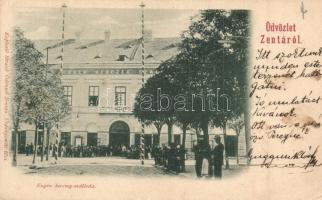 1901 Zenta, Senta; Eugén herceg szálloda. Kiadja Straub Ödön / hotel (EK)