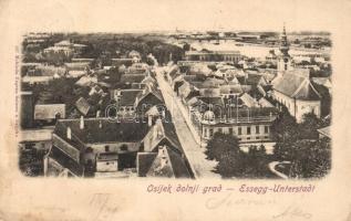 1902 Eszék, Esseg, Osijek; dolnji grad / Unterstadt / general view (EK)