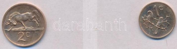 Dél-Afrika 1980. 1c + 2c + 5c + 10c+ 20c + 50c mind kis, átlátszó tokban T:1,1-
South Africa 1980. ...