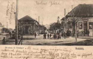 1902 Budapest XXII. Budafok, Fő utca és Országút, Kadocsay üzlete, egylet szövetkezete (EK)