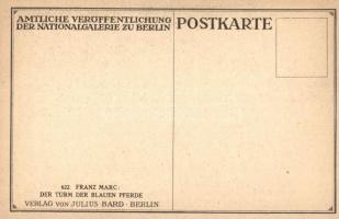 Der Turm der Blauen Pferde. Amtliche Veröffentlichung der Nationalgalerie zu Berlin. Julius Bard 622...
