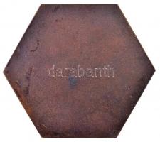 1975. "Ipari Szövetkezetek Országos Tanácsa - OKISZ" Br emlékplakett (130x114mm) T:2