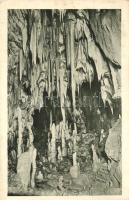 Postojnska jama (Adelsberger Grotte), V stranski jami / Seitenhöhle beim Damoklesschwert. Nr. 60. R. Bruner-Dvorak 1910. / cave interior + k.u.k. Militärzensur Adelsberg (EK)