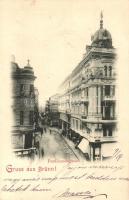 1900 Brno, Brünn; Ferdinandsgasse / street view, shops