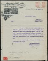 1919 Bp. Kőbánya, Kőbányai Polgári Serfőző Részvénytársaság díszes fejléces levélpapírjára írt levél