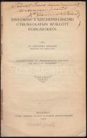 1919 Dr. Zielinski Szilárd: Tanulmány a Széchenyi-lánchíd útburkolatain beállott romlásokról, különl...