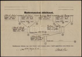 1937-1947 Postai alkalmazott távbeszélőkezelőként hadgyakorlatra történő behívójegye, szabadjegye, é...
