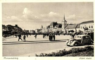 Marosvásárhely, Targu Mures; Főtér, automobil / main square, automobile (kis szakadás / small tear)