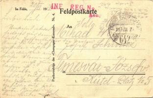 1917 Alarm! Sie kumme! Postkartenfolge des "Champagne-Kamerad" Nr. 4. / WWI K.u.K. militar...