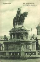 1907 Budapest I. Királyi vár, Szent István szobor (EK)