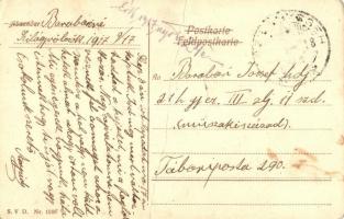 1917 Jagd im Schützengraben / WWI K.u.k. military, soldiers in trench (fa)