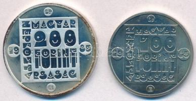 1985. 100Ft alpakka + 1985. 200Ft Ag "Természetvédelem - Vadmacska" T:BU,PP patina
Adamo ...