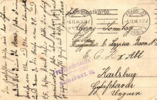 1914 Das Europaeische Gleichgewicht / The European balance. Anti-Entente Powers propaganda art postc...