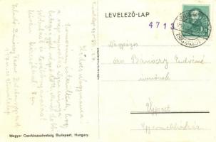 1935 Magyar Cserkészszövetsége kiadása / Hungarian scout art postcard with grasshopper s: Márton L