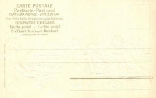 Monkey barber shop. Theo. Stroefer Sereie 303. Emb. litho