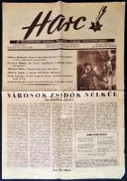 1944 Harc! A Zsidókérdést Kutató Magyar Intézet hivatalos lapja I. évfolyam 5. szám, hiányos