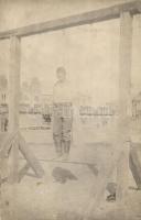 1915 Kovel, Kowel; felakasztott orosz kém / WWI Russian traitor executed by hanging. photo (fl)