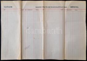 1923 Dr. Gárdonyi József (1891-1948), Gárdonyi Géza fiának Magyar-Olasz Bank Rt. -nél fenntartott fo...