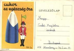 Cukor az egészség őre / Hungarian sugar propaganda advertisement s: Pál Zs. (EK)