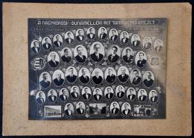 1935 A Nagykőrösi és Dunamelléki Ref. Tanítóképző-Intézet V. éves növendékei az 1934-35. tanévben, k...