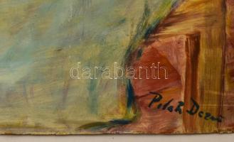 Pilch jelzéssel: Nagymama. Olaj, farost, 82×68 cm