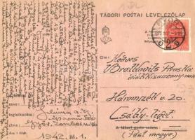 1942 Háború Gyáros. Ezek csinálják a háborúkat. Ezek! Ezek! Ezek! Schima András iparművész levele és...