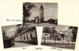 12 db RÉGI és MODERN városképes lap; Dunakanyar / 12 pre-1945 and modern Hungarian town-view postcards
