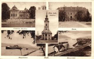 12 db RÉGI és MODERN városképes lap; Dunakanyar / 12 pre-1945 and modern Hungarian town-view postcar...