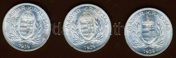 1939. 1P Ag (3x) T:1/2,2