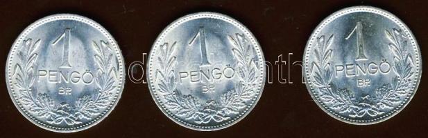 1939. 1P Ag (3x) T:1/2,2